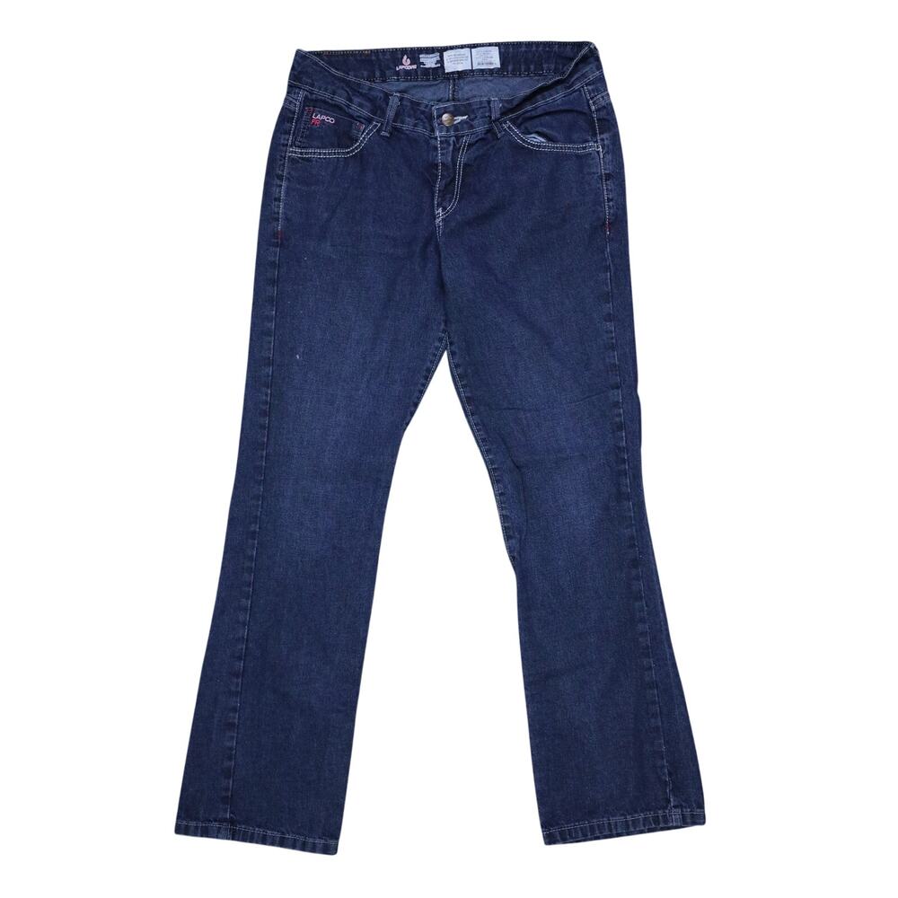 LAPCO FR Flame Resistant Jeans Womens 30 Blue Denim Straight Workwear Chore